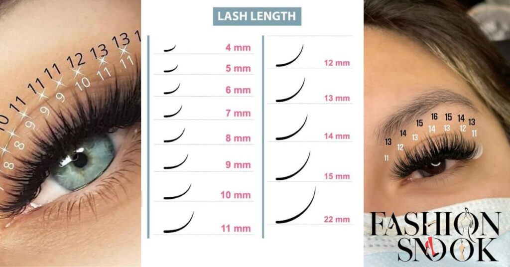 Lash Extension Sizes Guide