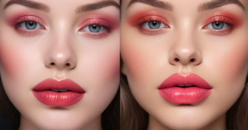 What is the lip blush color theory