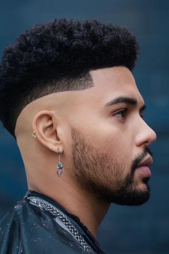 Low Taper Fade Curly